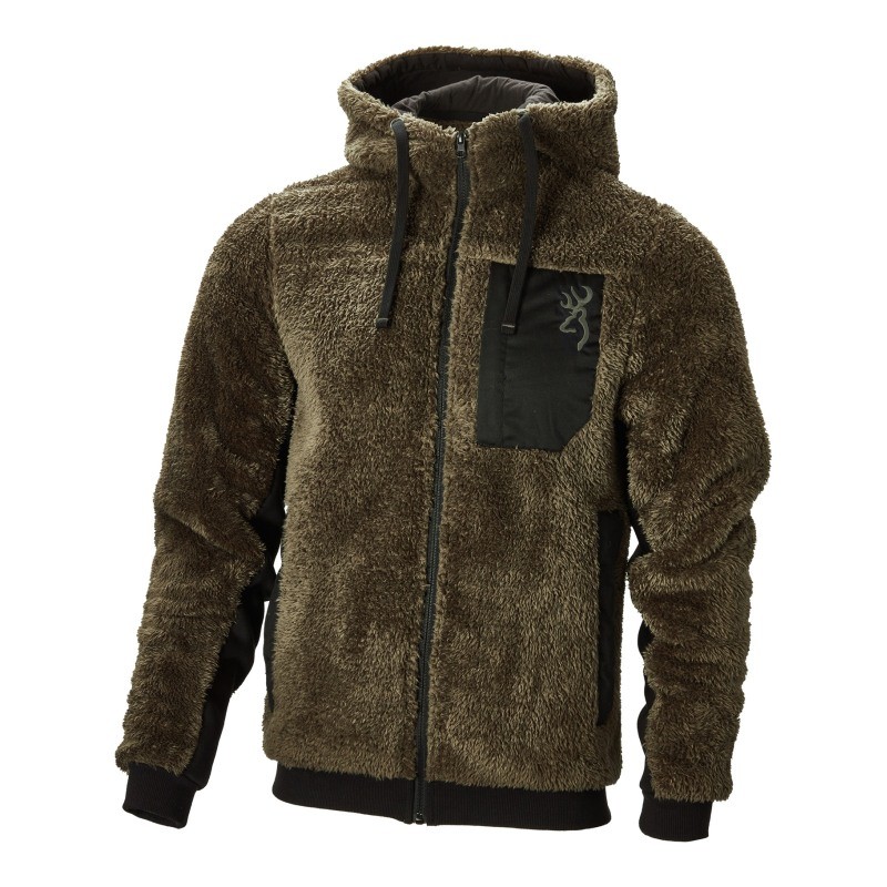 Browning Herren warmes Sweatshirt Snapshot Sherpa grün