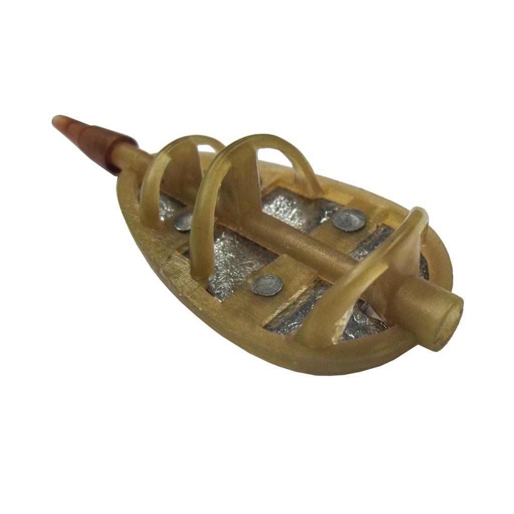 Jenzi Method-Feeder Futterkorb braun – Flachfutterkorb 20 bis 60 g