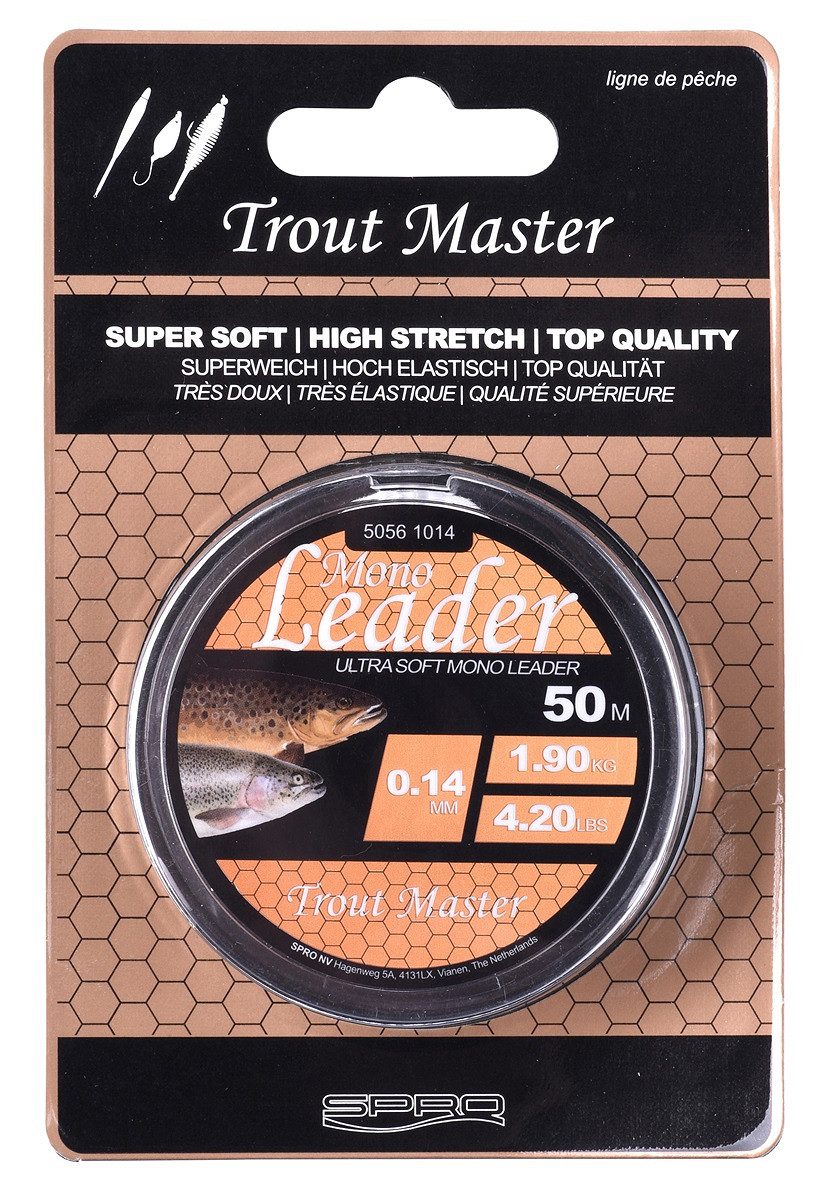 Spro Trout Master Mono Leader Vorfachschnur 50 m