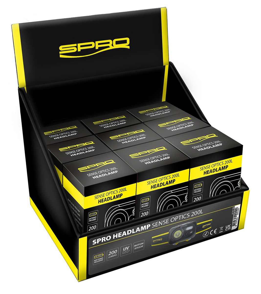 SPRO Headlamp Sense Optics 200L Stirnlampe