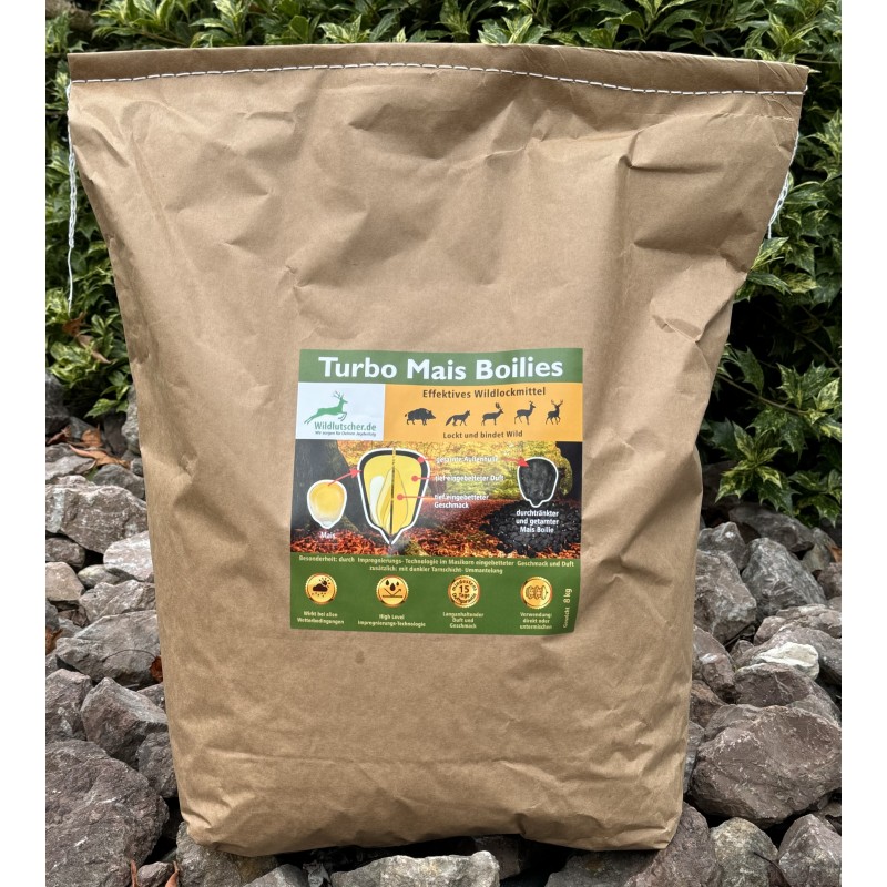 Wildlutscher Turbo Mais Boilies 8 kg – Wildlockmittel mit Duftgarantie