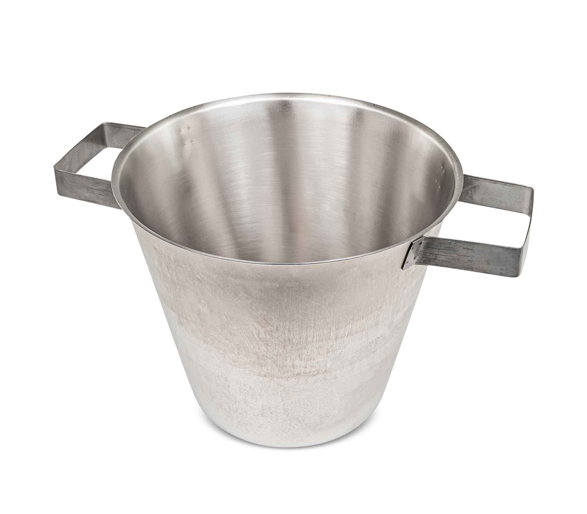 Wachstopf aus Edelstahl, konisch, nahtlos gezogen, Ø 32 cm