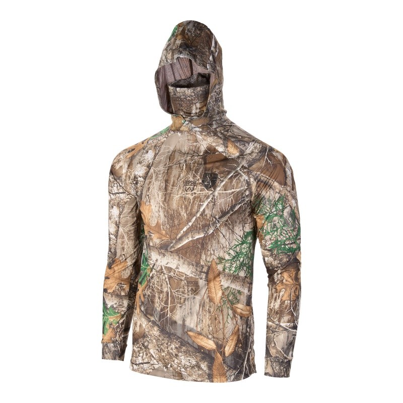 Browning Herren Langarmshirt mit Kapuze TEAMSPIRIT RTEDGE-Tarnmuster