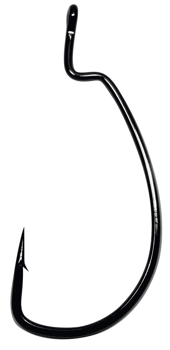 Gamakatsu Worm 323 Monster Offsethaken NS-Black – 4 Stück