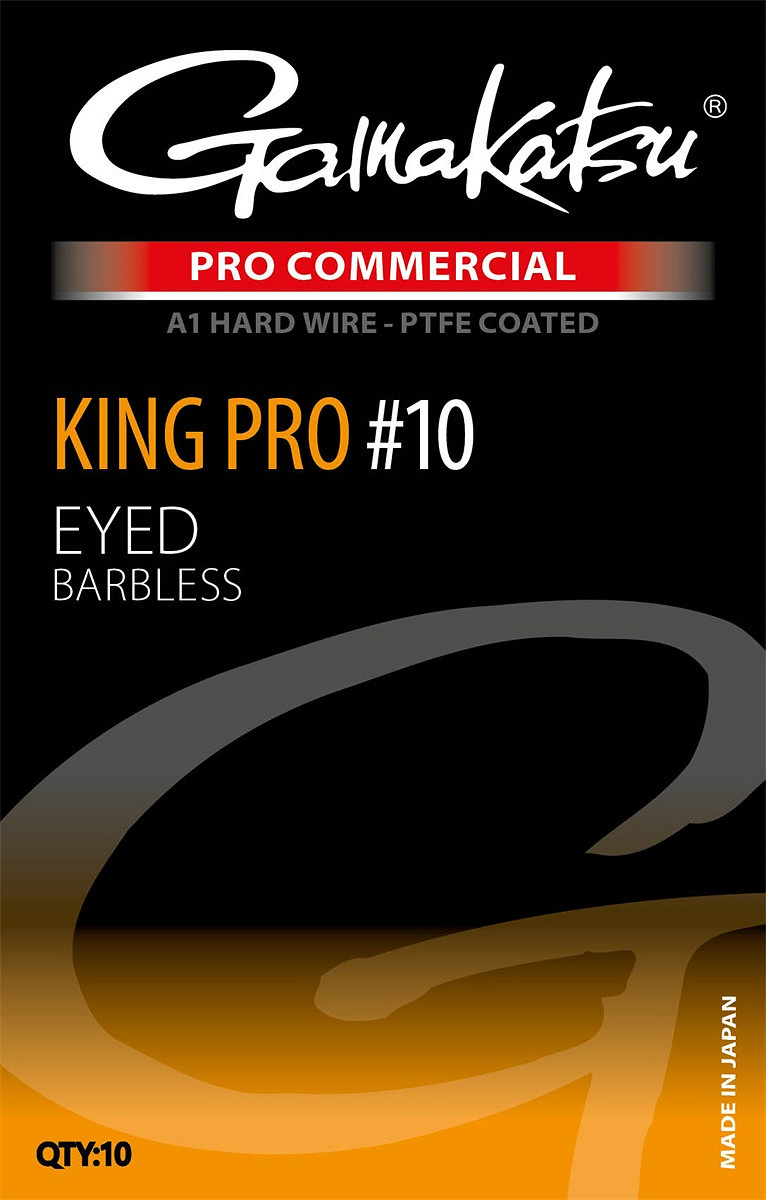 Gamakatsu Pro Commercial King Pro Eyed Feederhaken – 8 Stück