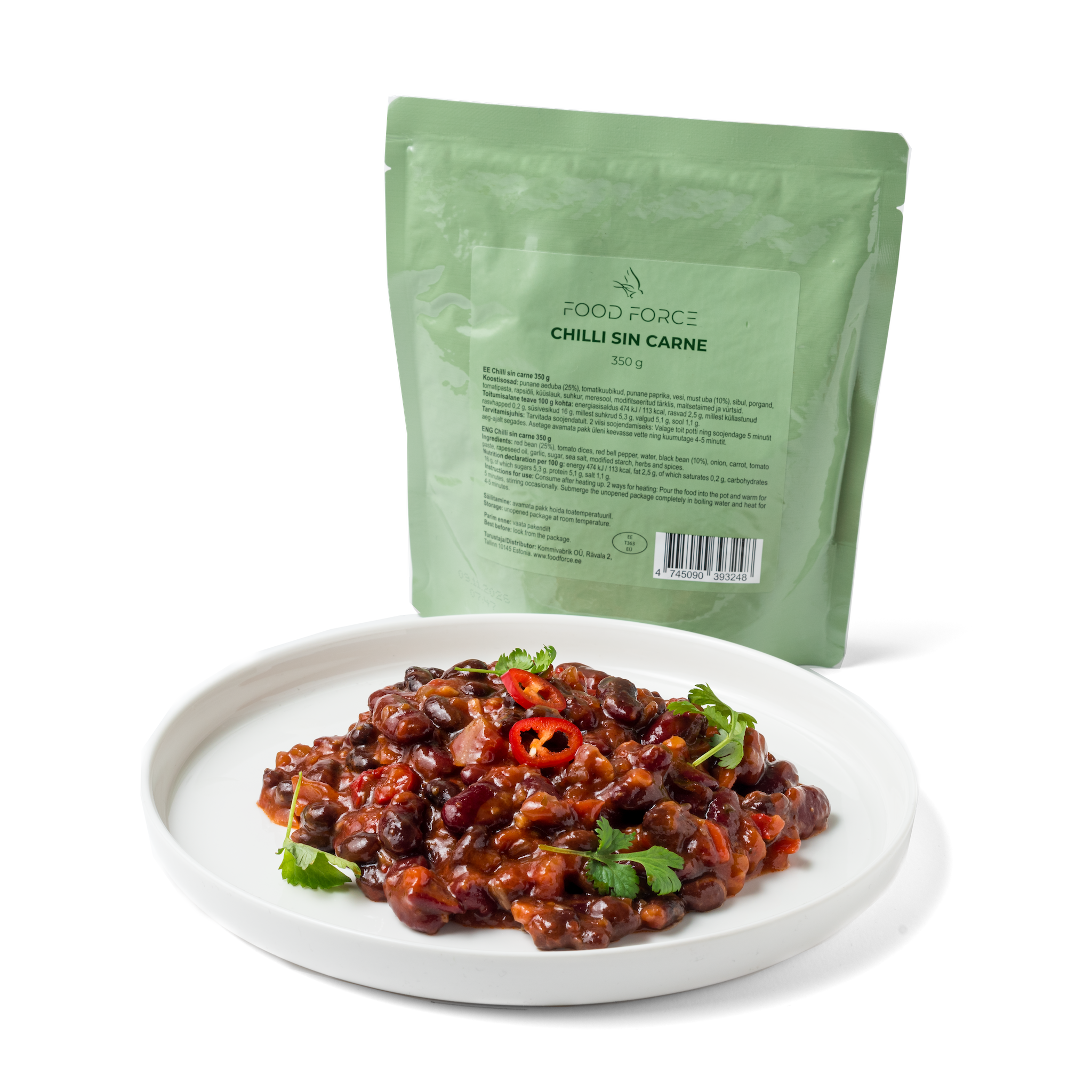Food Force Chilli sin Carne 350 g