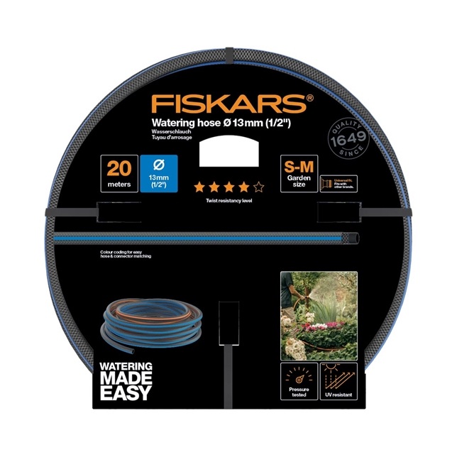Fiskars Easy Watering Wasserschlauch 13 mm (1/2") 20 m Q4 UV-beständig