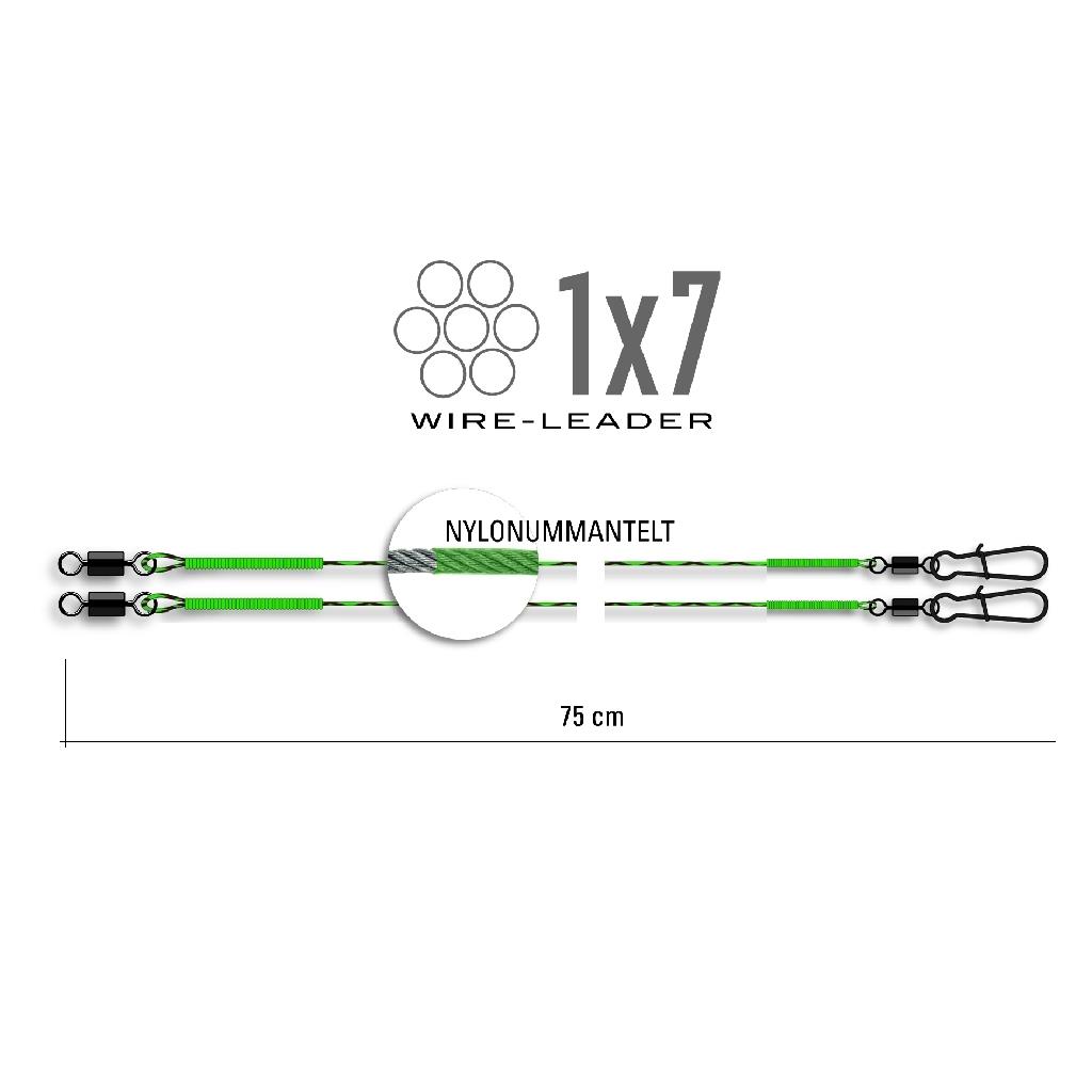 Jenzi Stahlvorfach mit Karabiner