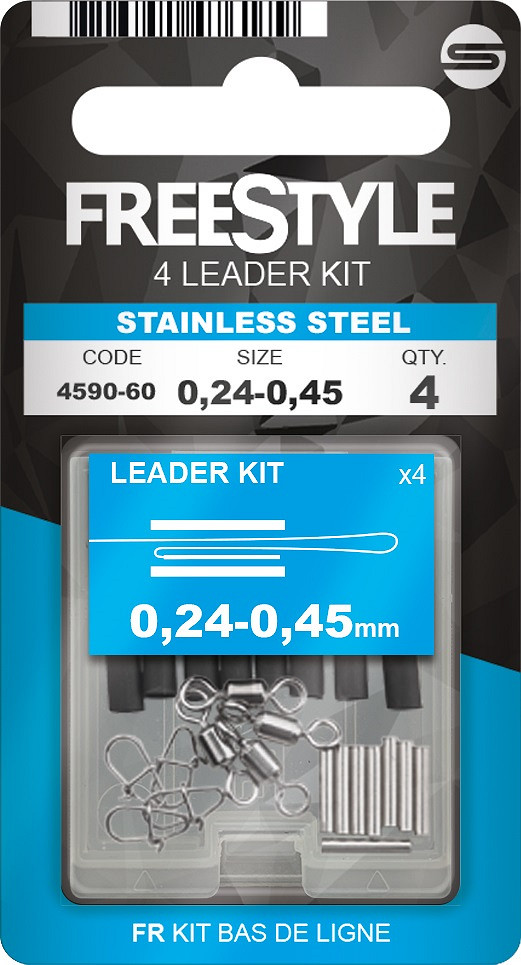 Spro Freestyle Reload 4 Leader Kit Titanvorfach-Set – 4 Stück