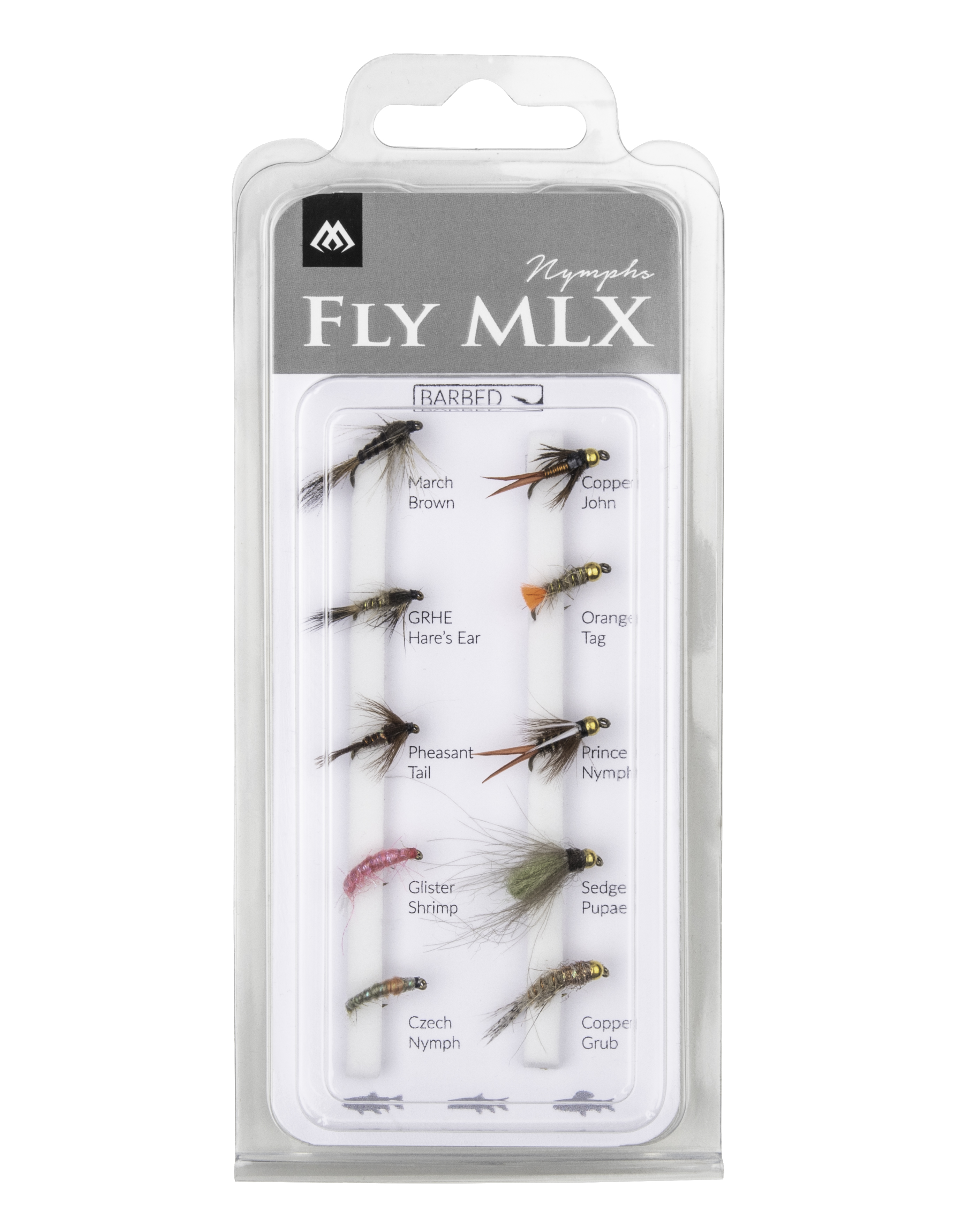 Mikado Set Künstliche Fliegen Nymphs Barbed