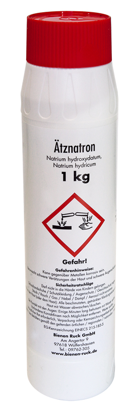 Ätznatron zur Beuten- und Rähmchenreinigung – 1000 g