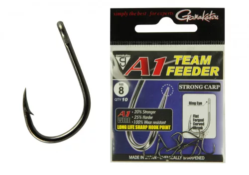 Gamakatsu A1 Team Feeder Strong Carp Karpfenhaken – 10 Stück
