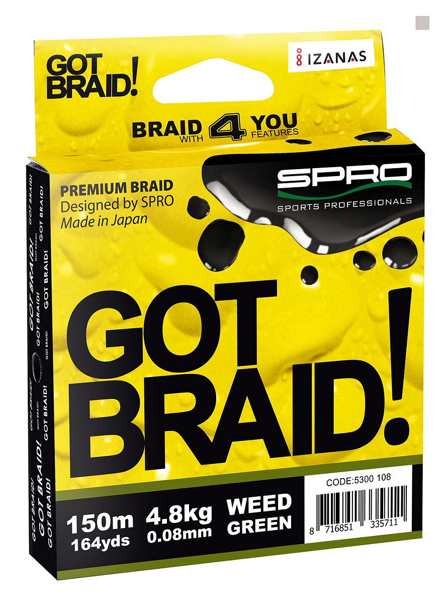 Spro GOT Braid geflochtene Schnur 150 m