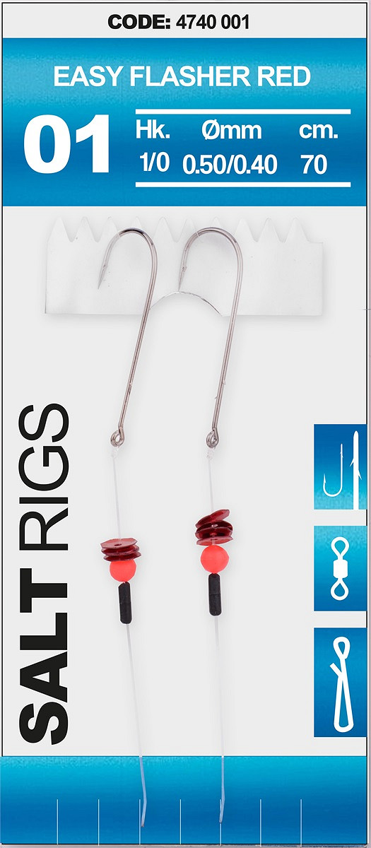SPRO Salt Rig 1 Easy Flasher Red Meeresvorfach