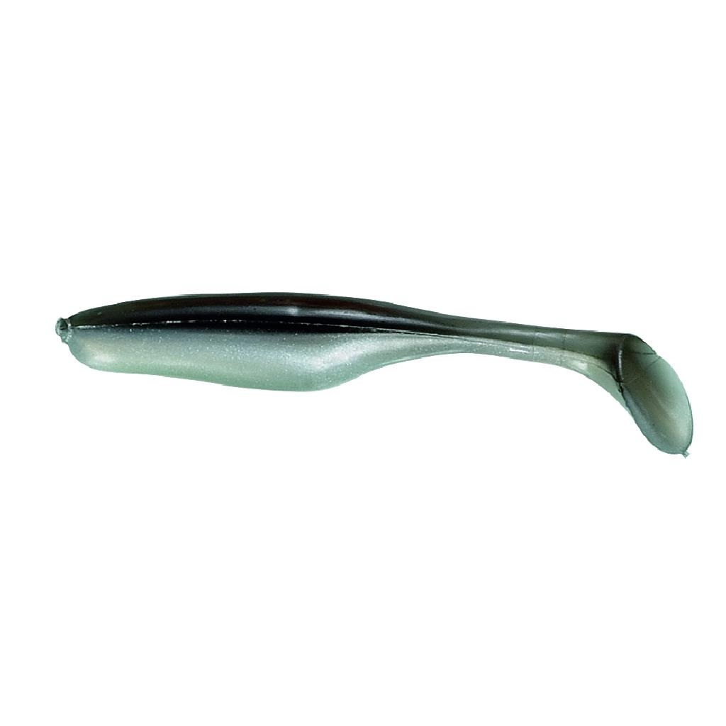 Jenzi River Shad Silber/Schwarz Gummifisch – 9, 12 und 15 cm
