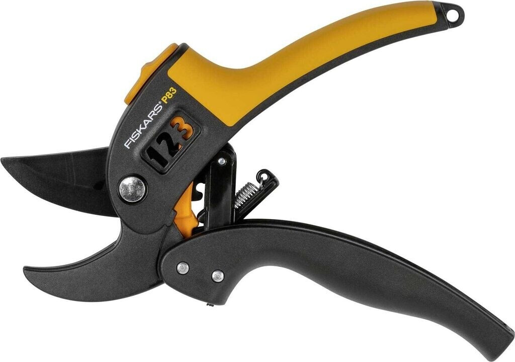 Fiskars P83 PowerStep Amboss-Gartenschere