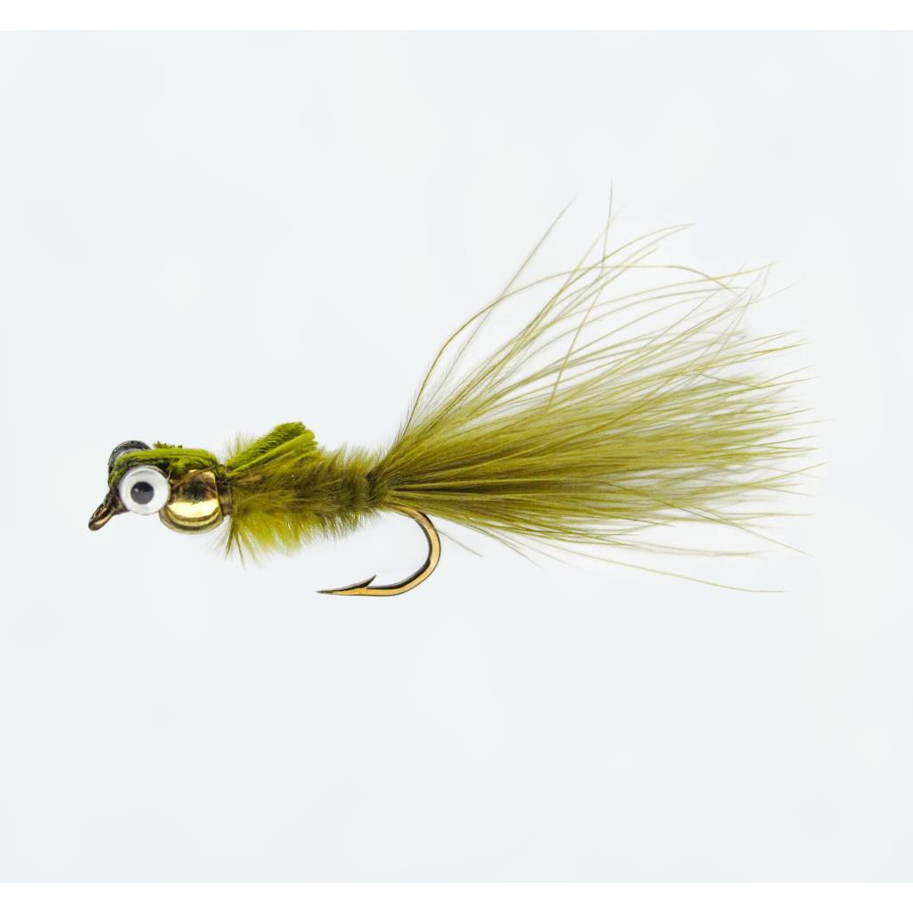 Jenzi Nymphe mit Goldkopf Marabou Olive