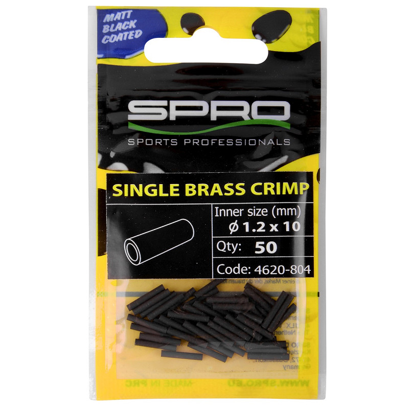 SPRO Matte Black Brass Crimp