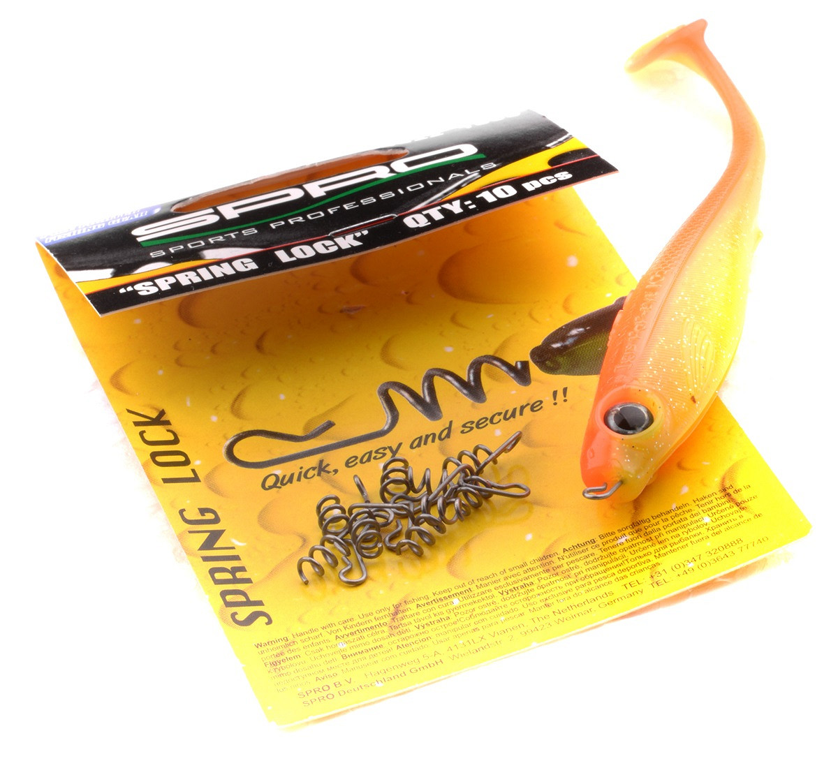 SPRO Spring Lock Köderclips – 10 Stück