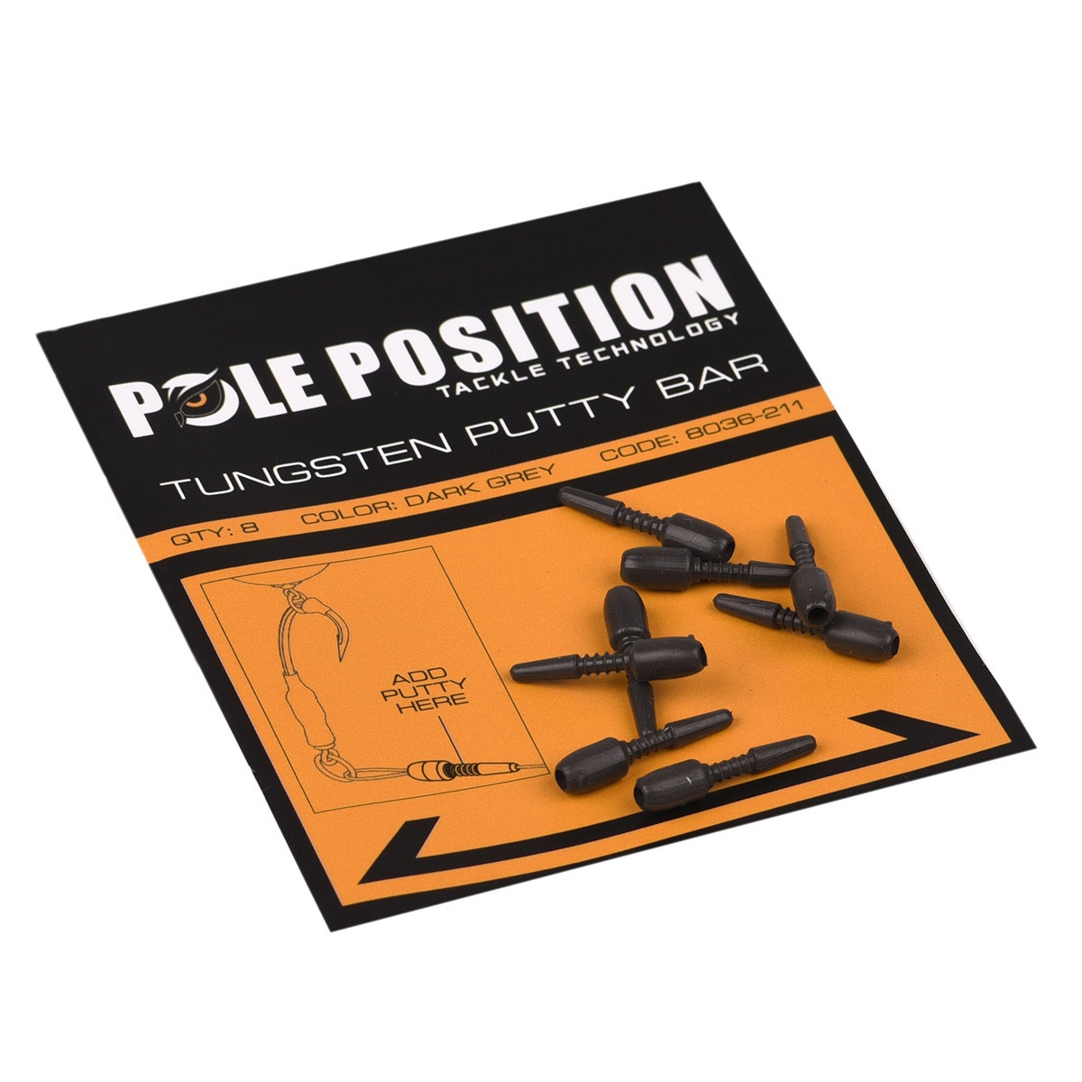 Pole Position Tungsten Putty Bar Rig-Zubehör – 8 Stück