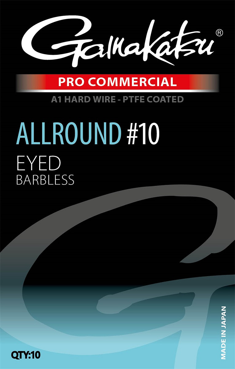 Gamakatsu Pro Commercial Allround Eyed Feederhaken – 10 Stück