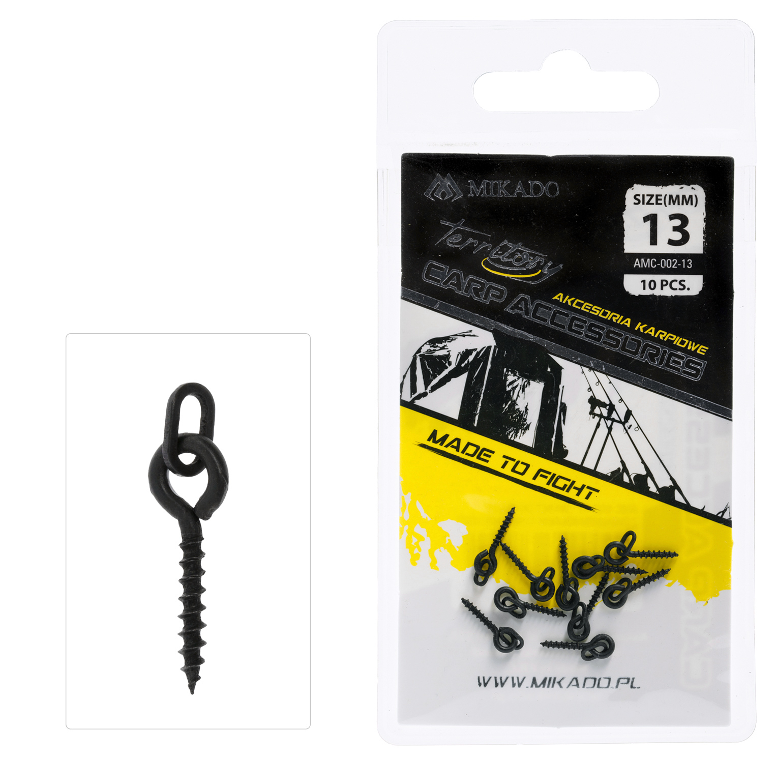 Mikado Boilie-Schraube mit Ovalring 13 mm