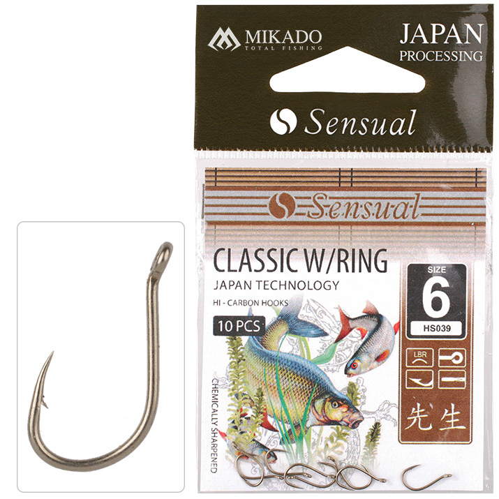 Mikado Sensual Classic mit Ring Brassenhaken Hellbronze