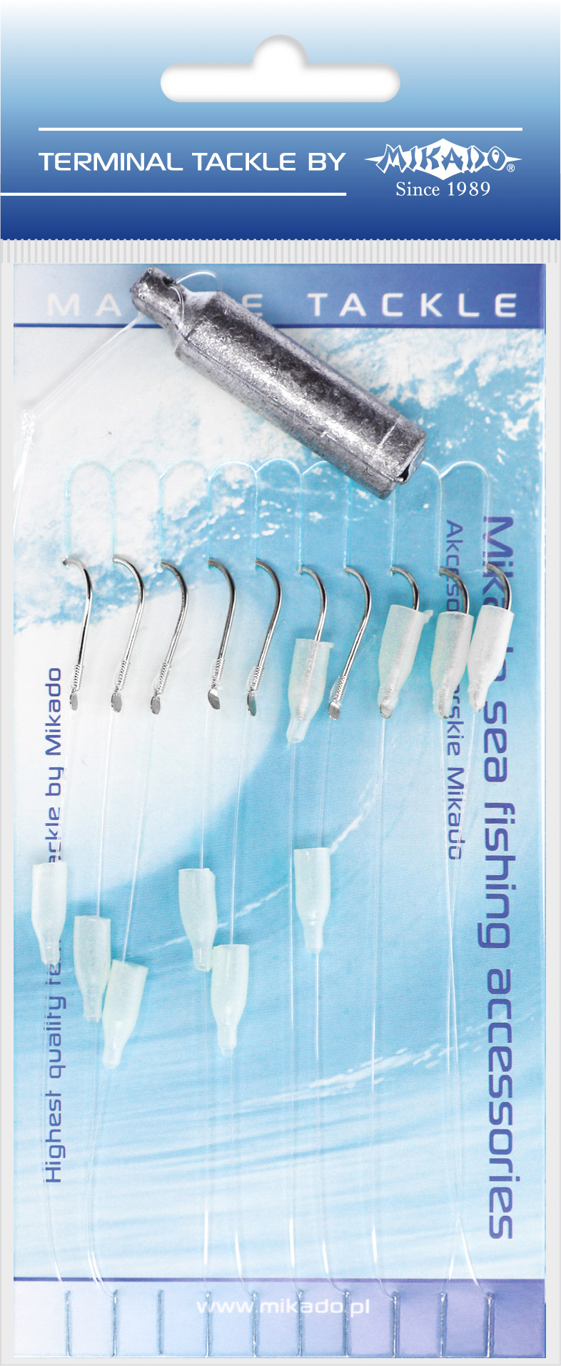 Mikado Sea Fishing Set Brandungsvorfach 30 g Haken 6