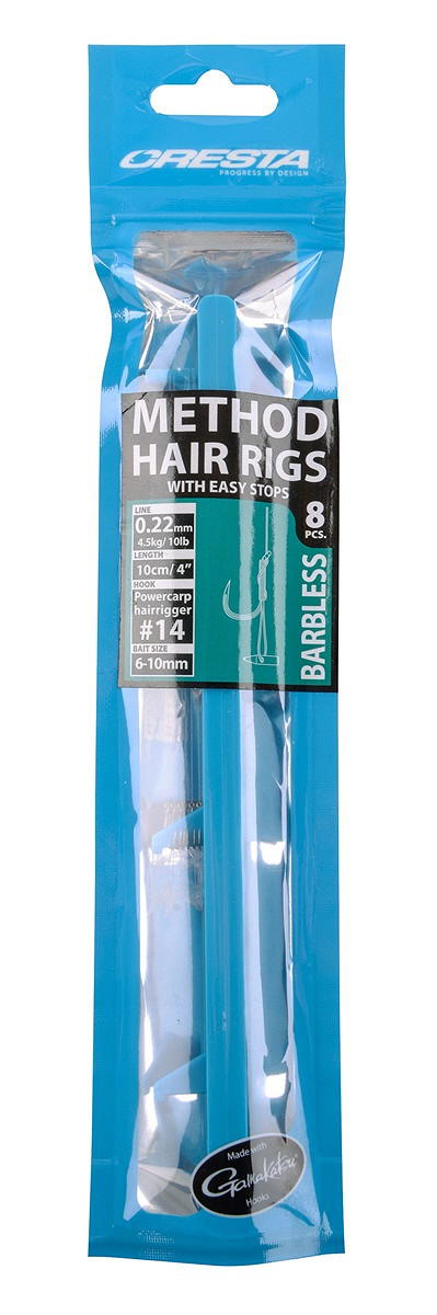 Cresta Method Hairrigs + Stop Vorfachhaken 10 cm – 8 Stück