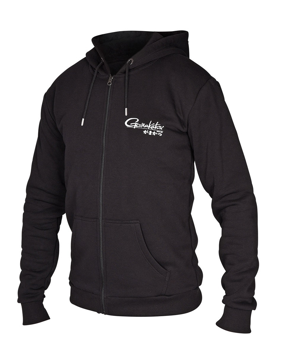 Gamakatsu G-Hoodie Classic JP Zipped Kapuzenjacke Schwarz