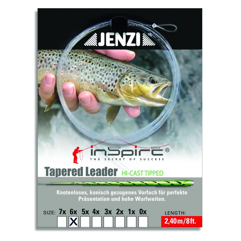 Jenzi Inspire Tapered Leader Hi-Cast Tipped 2,40 m