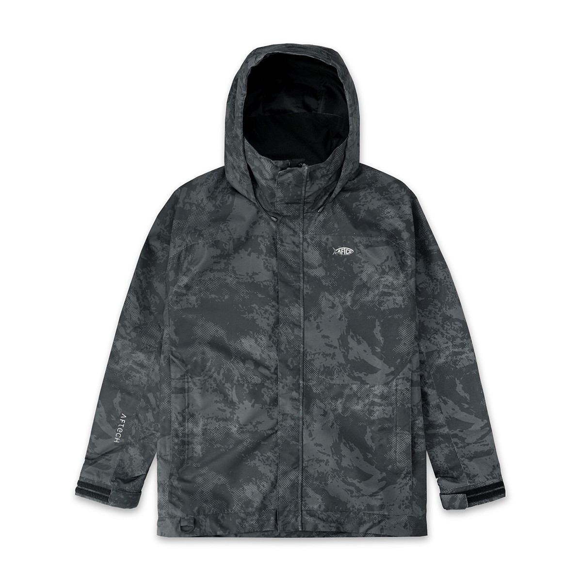 AFTCO Hydro Regenjacke Black Storm Camo
