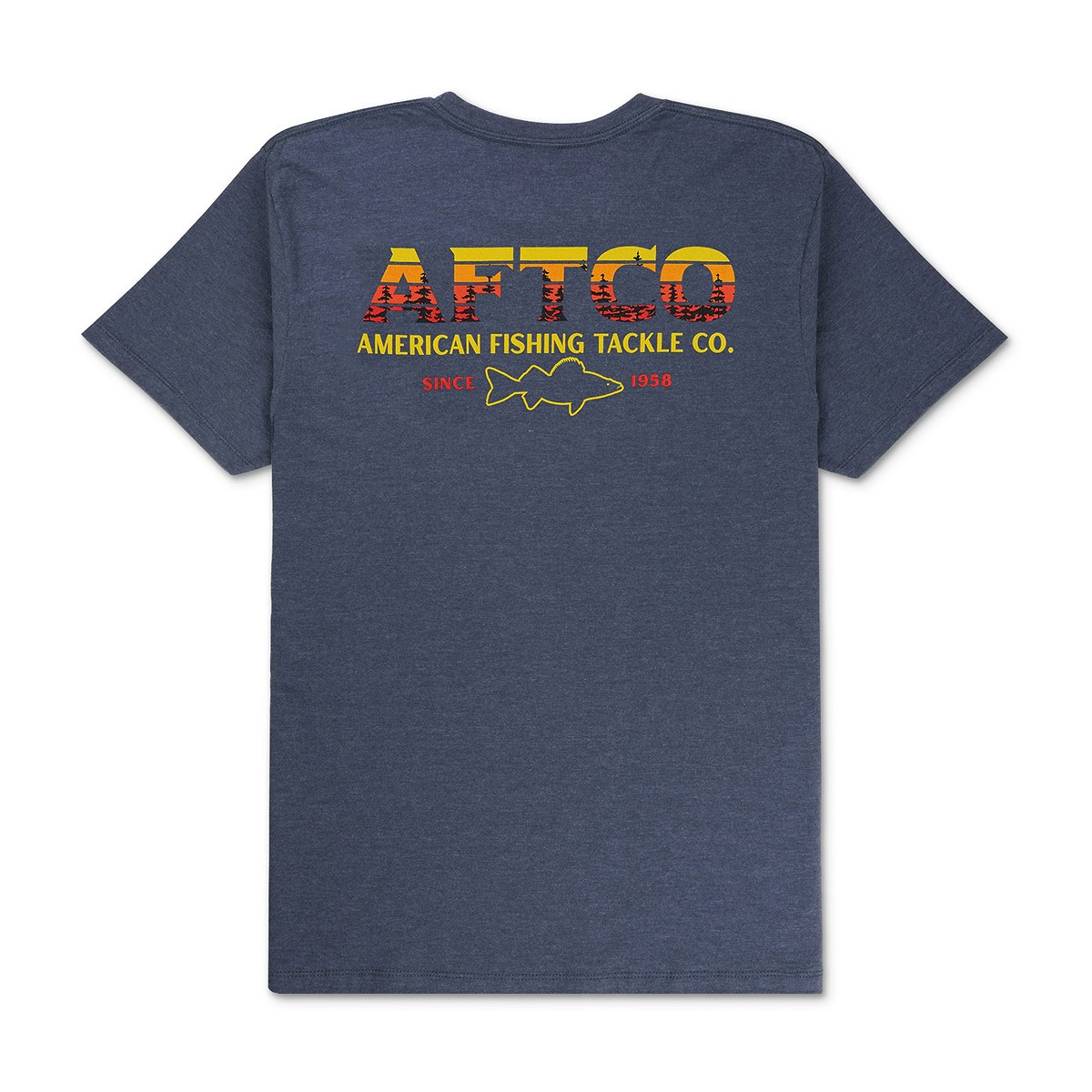 AFTCO Sunset Views T-Shirt Midnight Heather