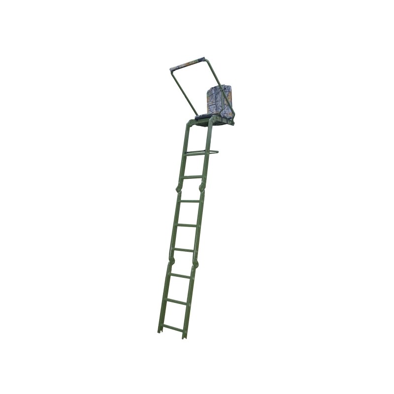Farm-Land Ansitzleiter klappbar (711) – transportable Aluminium-Anstellleiter