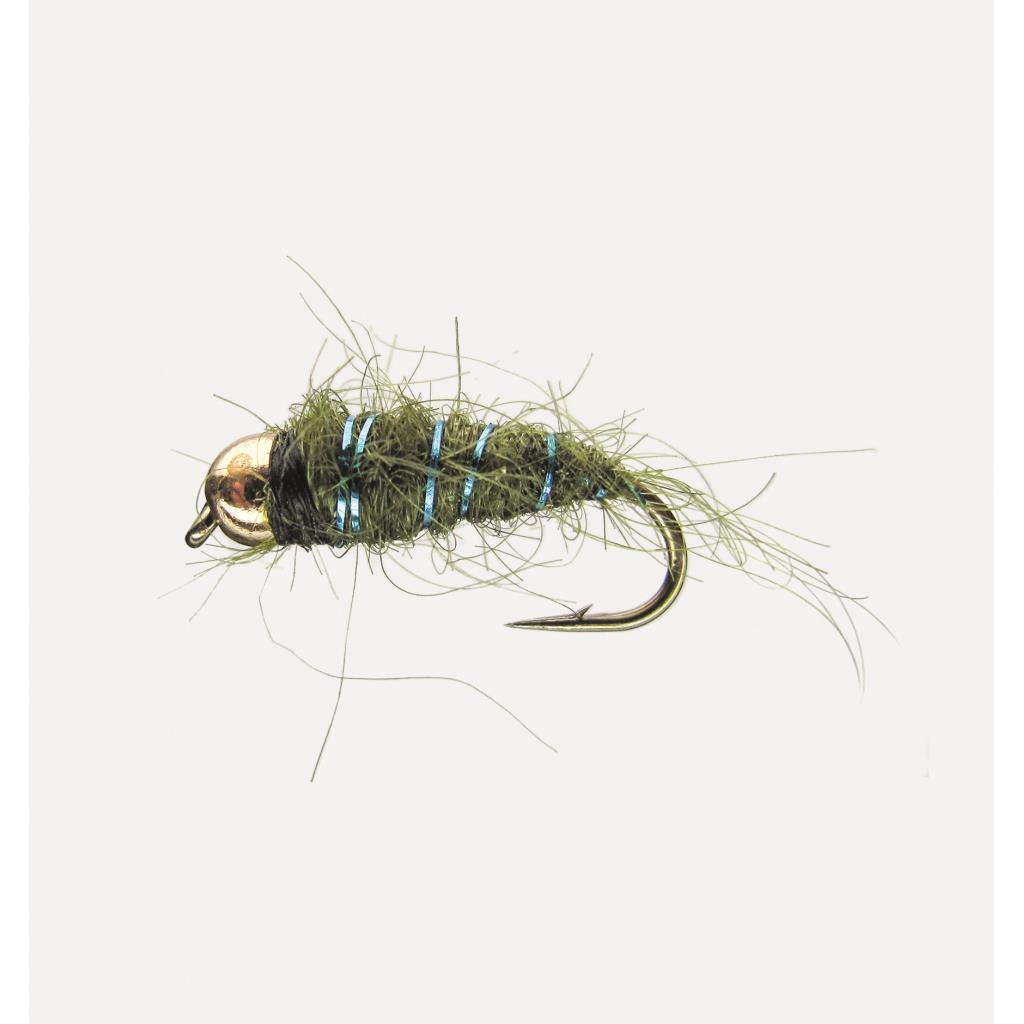 Jenzi Nymphe mit Goldkopf Green Glitter