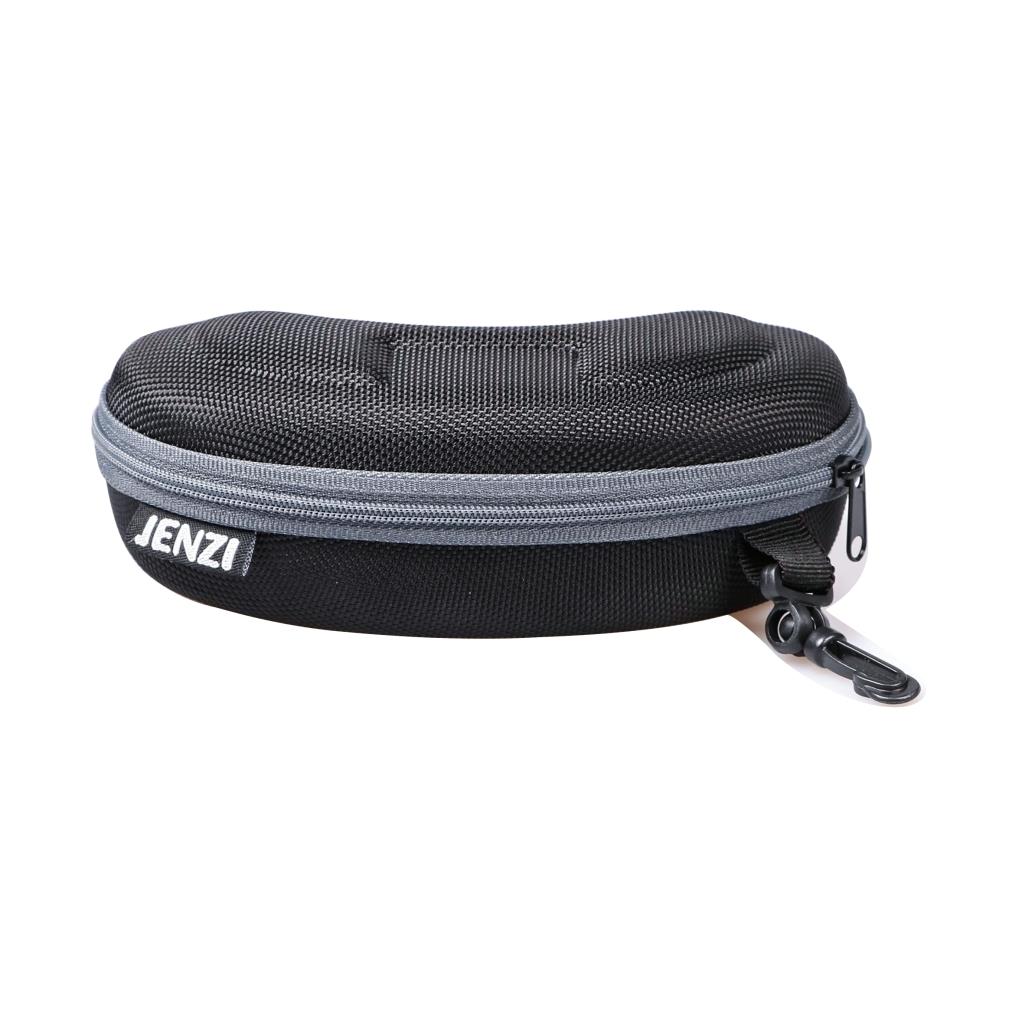 Jenzi Polarisatiohnsbrille mit Etui schwarz grün