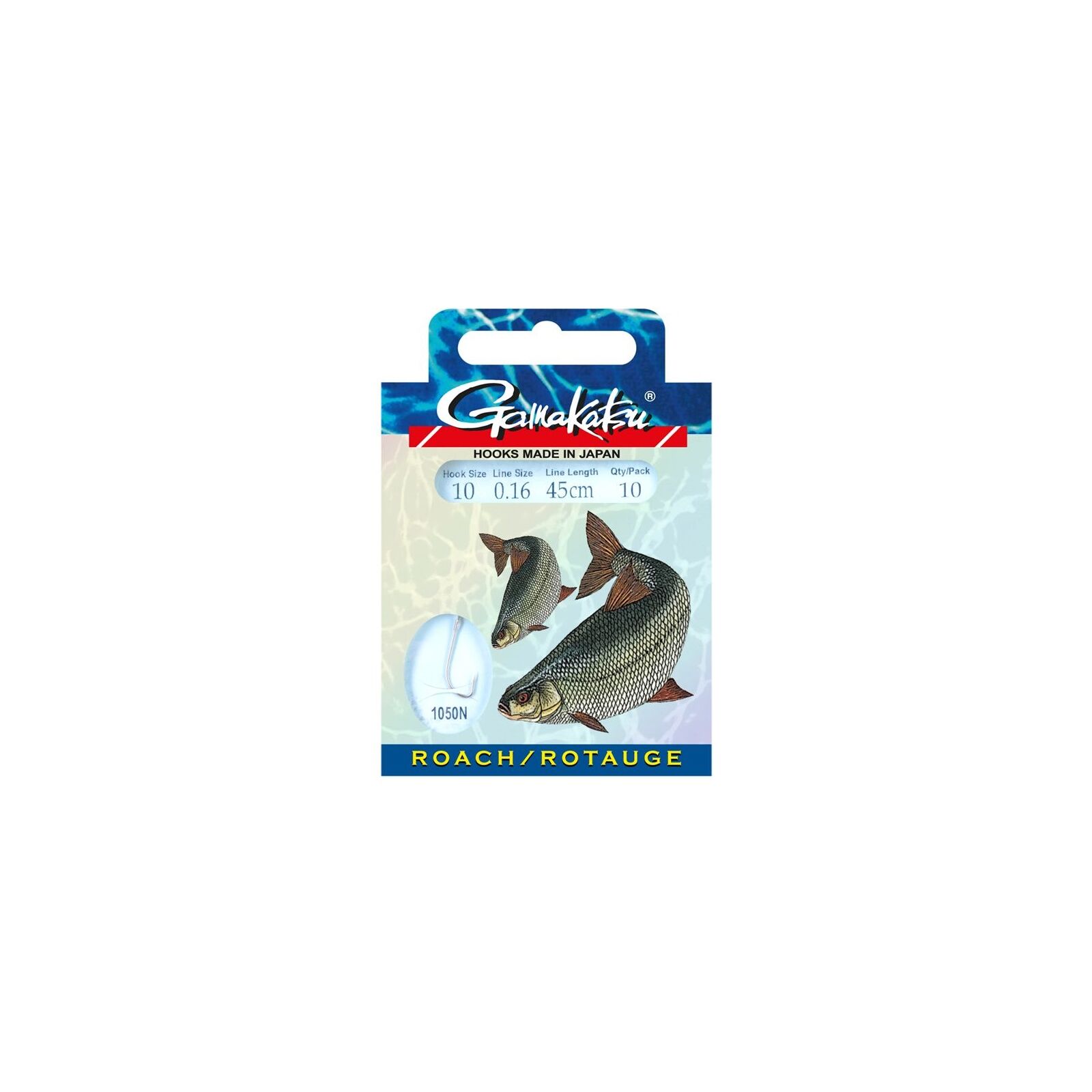 Gamakatsu LS-1050 Roach Vorfachhaken Nickel – 10 Stück