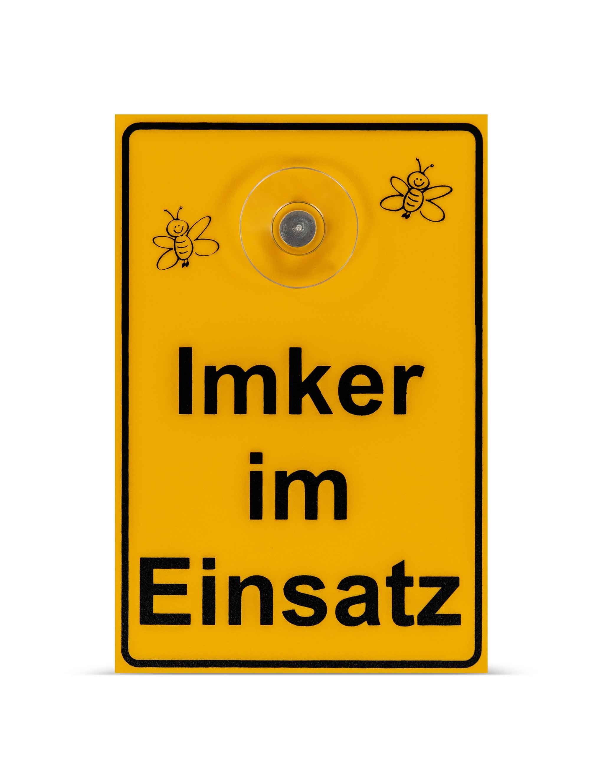 Saugnapfschild „Imker im Einsatz“