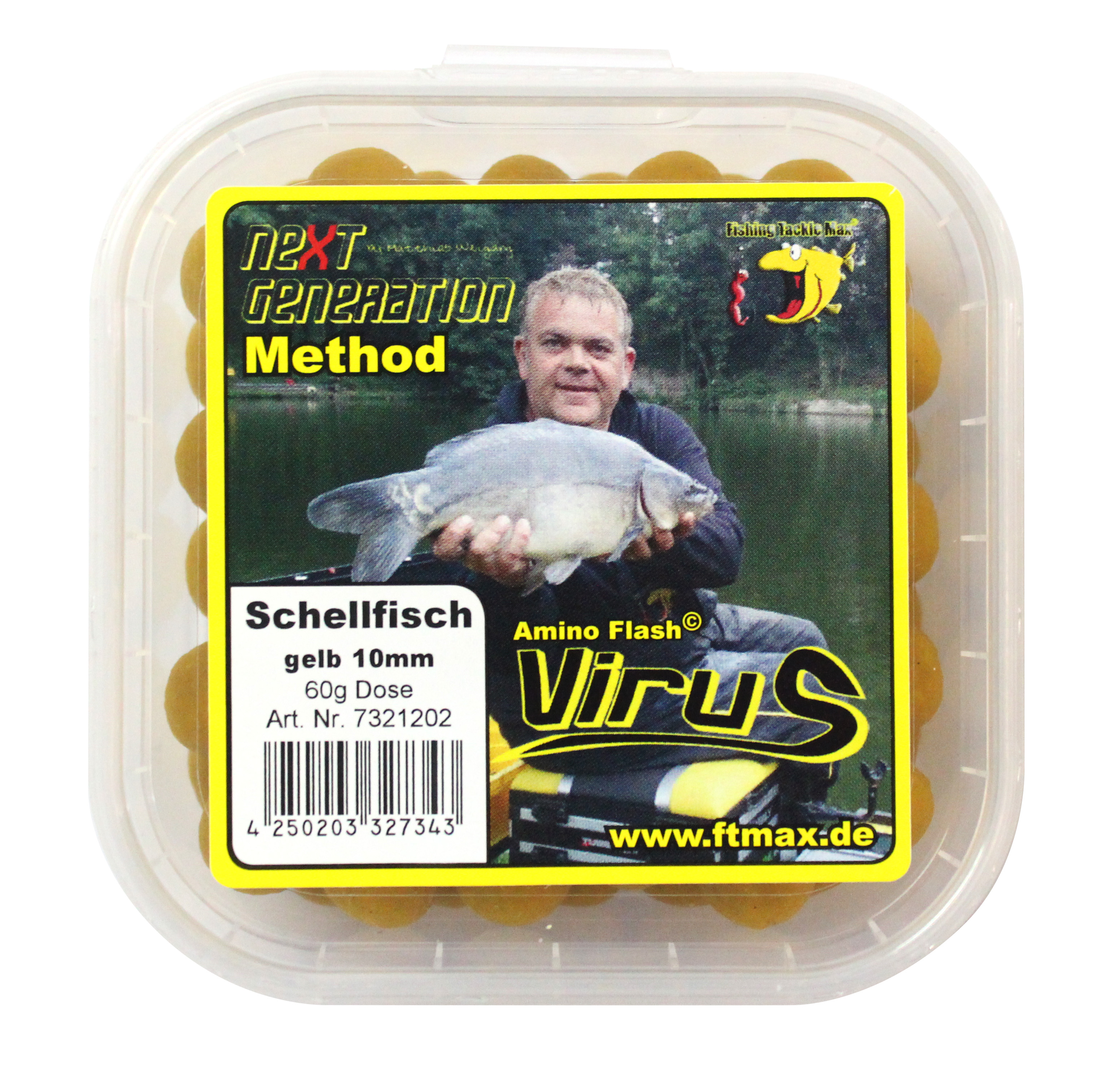 FTM Method Virus Boilie Schellfisch 10mm