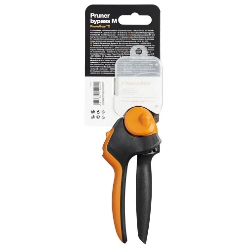 Fiskars PX92 PowerGear X™ Bypass Gartenschere mit Rollgriff – 21,5 cm bis 20 mm