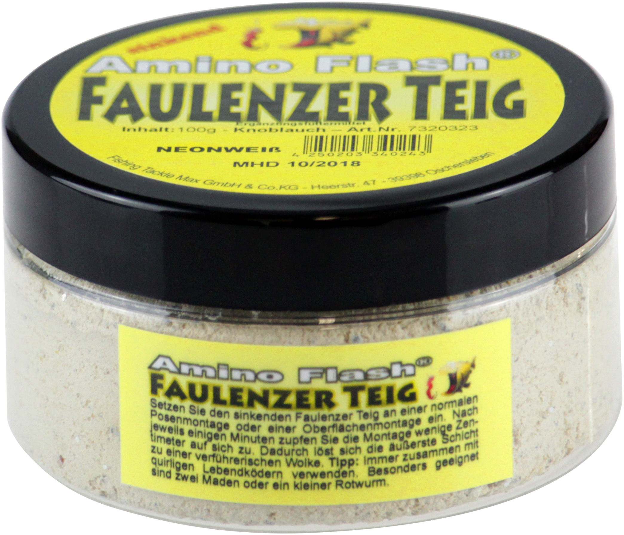 FTM Amino Flash Faulenzer Teig - Neonweiß Knoblauch - 100g