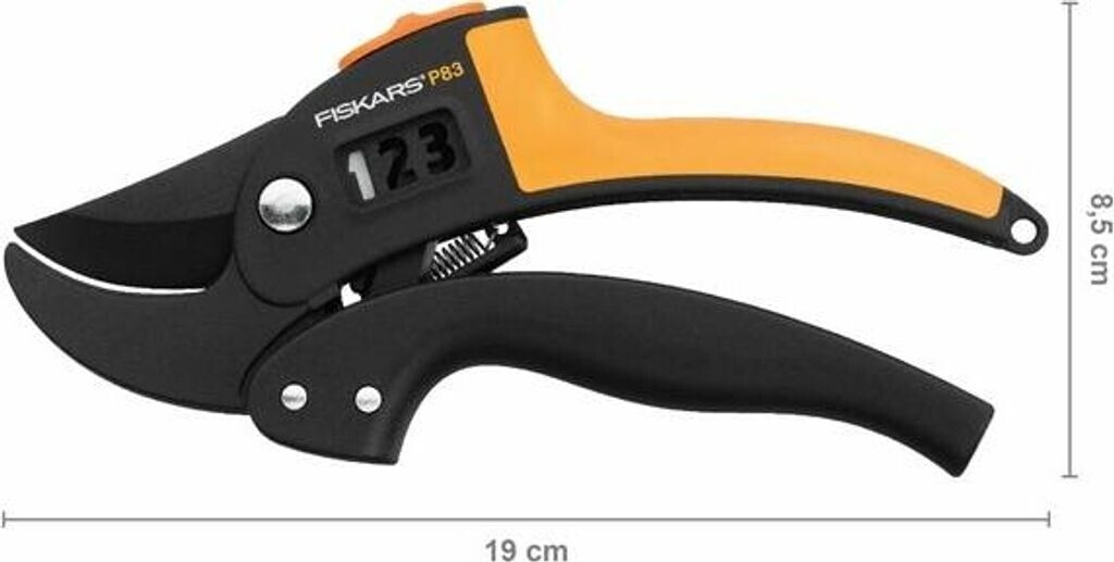 Fiskars P83 PowerStep Amboss-Gartenschere
