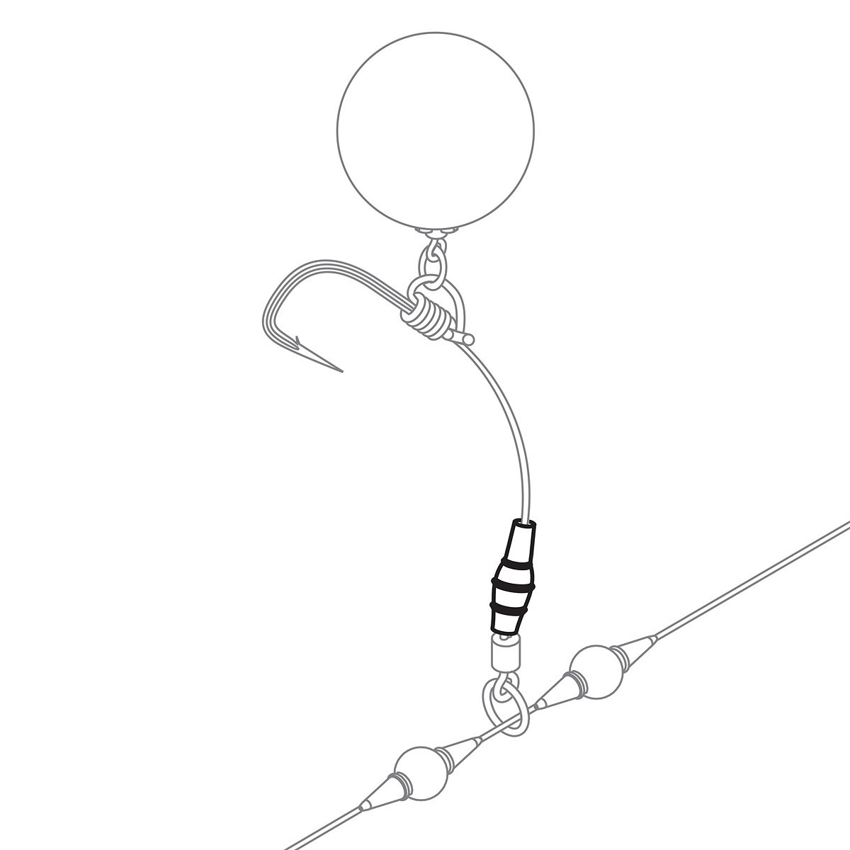 Pole Position QC Chod Tungsten Sleeve Rig-Zubehör – 8 Stück