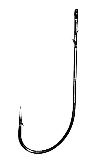 Gamakatsu Booklet Pike-Perch Worm 36 Vorfachhaken Schwarz – 6 Stück