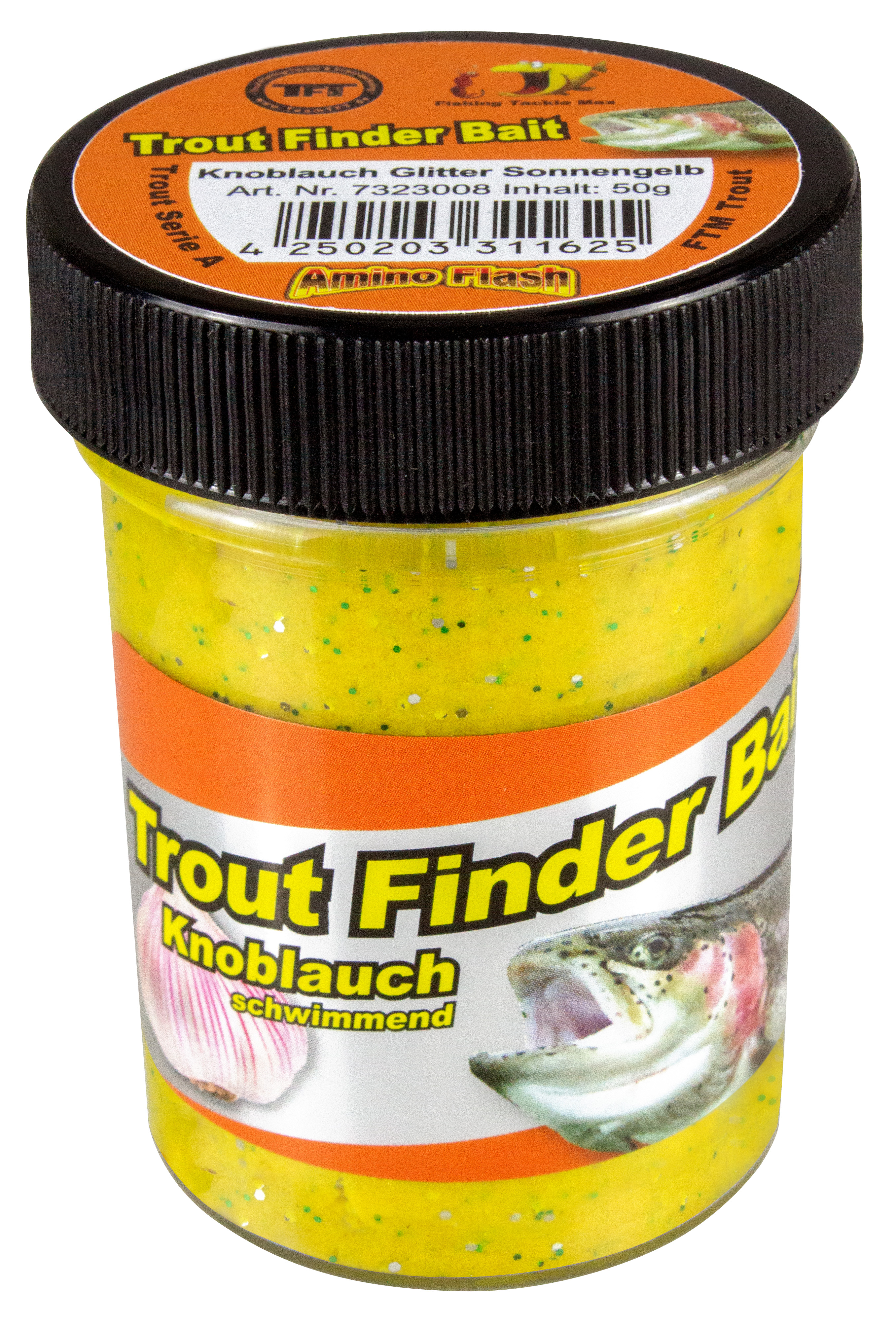 FTM Trout Finder Bait Knoblauch Glitter