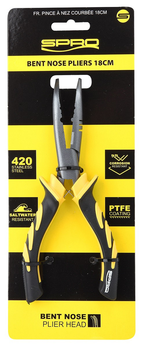 SPRO Bent Nose Pliers 18 cm Spitzzange gebogen