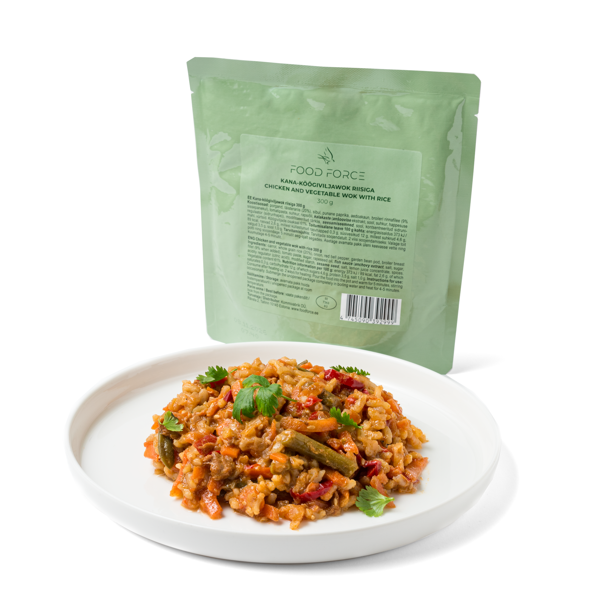 Food Force Huhn-Gemüse-Wok mit Reis 300 g