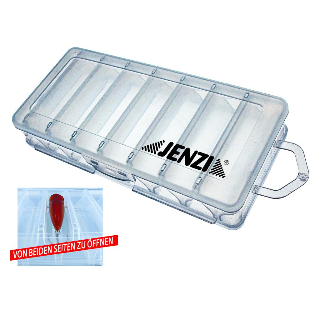 Jenzi Kunststoff-Box transparent mit Trenneinsatz