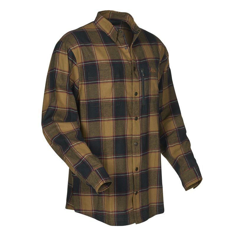 Swedteam Herren Baumwollhemd Dark Sand