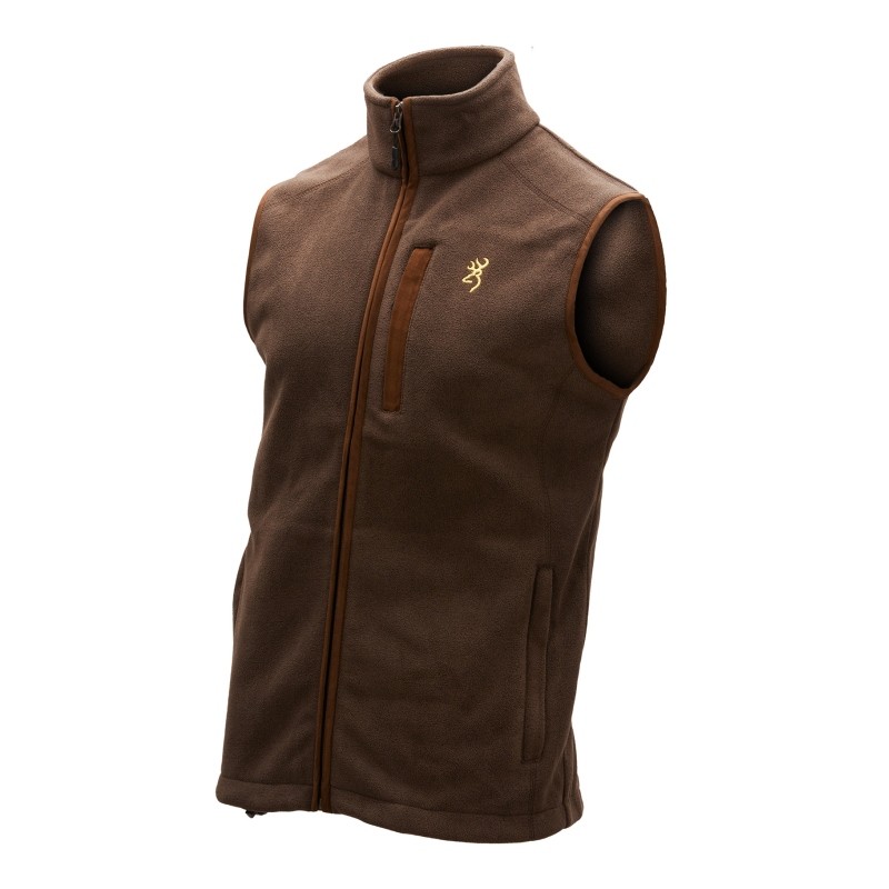 Browning Herren Fleece Weste, SUMMIT, braun